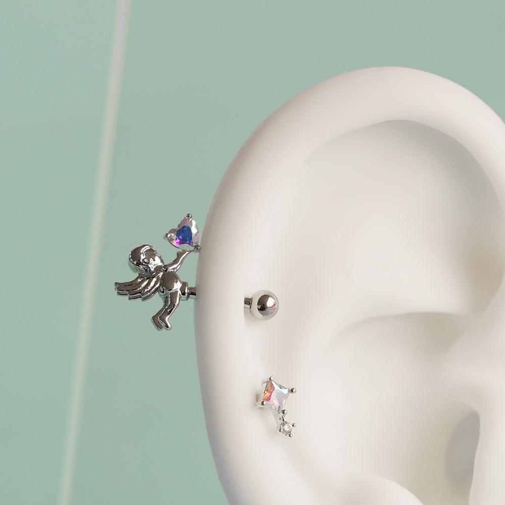 【即納】[16G/14G] かわいい アンテナヘリックス ボディピアス 軟骨ピアス 片耳用 16G コレクション - 4MiLi (フォーミリ)