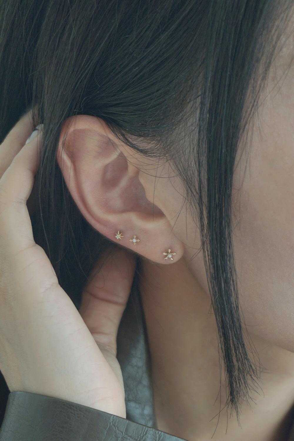 14k cubic sparkle piercing - 4MiLi (フォーミリ)