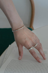 silver925 wave bangle bracelet (2color) - 4MiLi (フォーミリ)