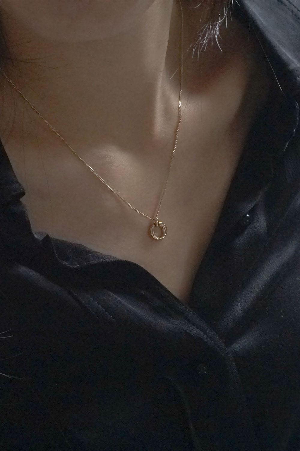 14k oval hinge necklace - 4MiLi (フォーミリ)