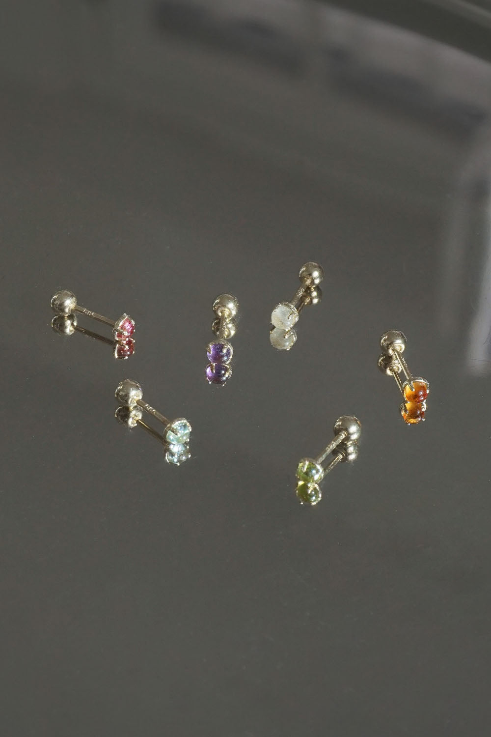 14k gemstone candy piercing (6Color) 21G