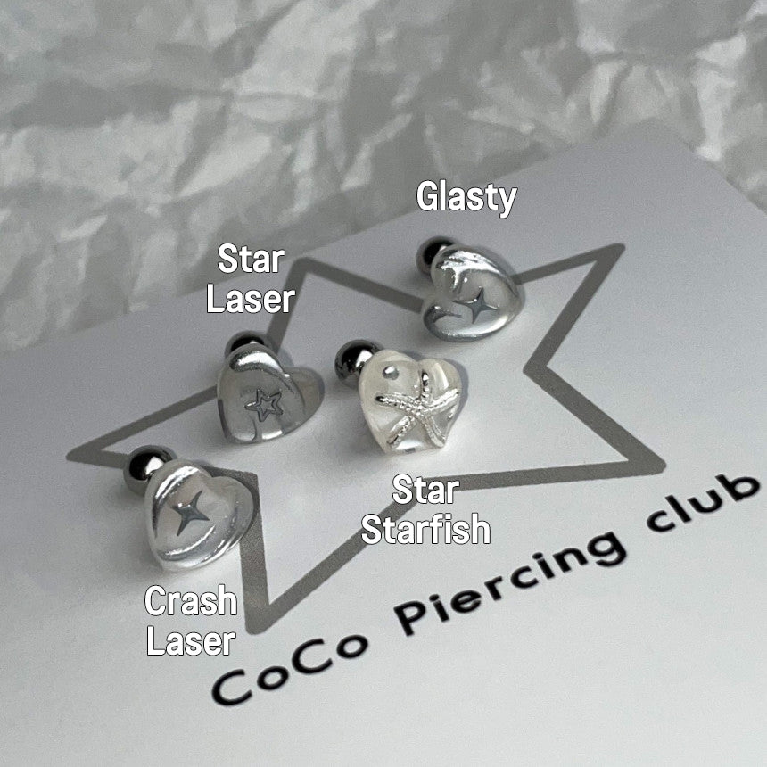 [サージカル]シーリング ハートビーム (4Type) 16G COCO.MADE  ボディピアス