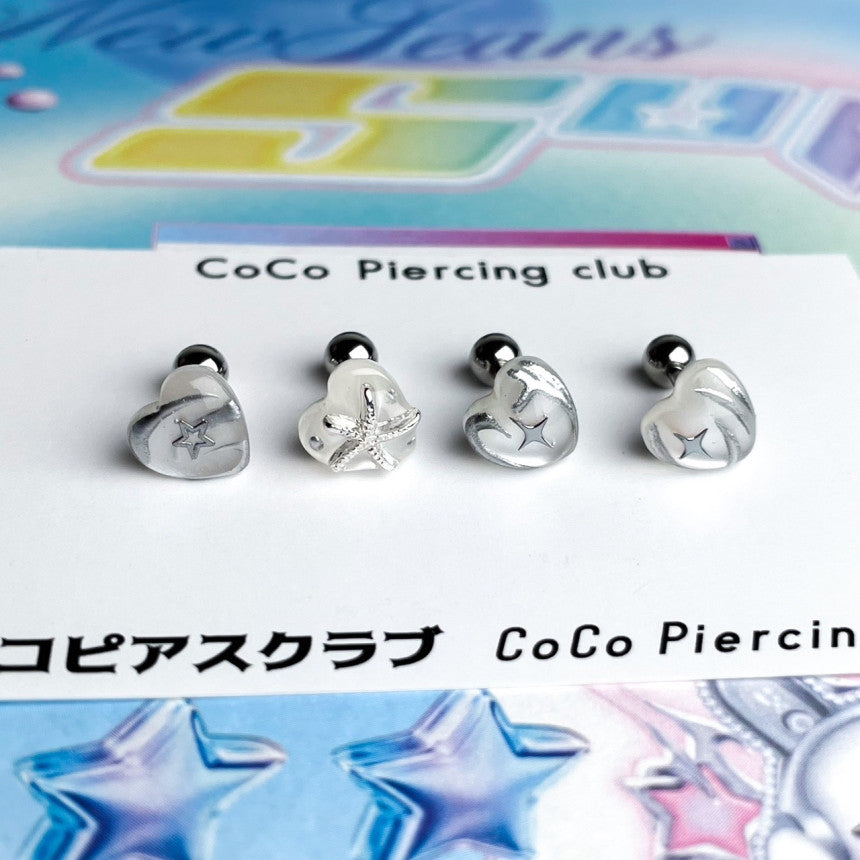 [サージカル]シーリング ハートビーム (4Type) 16G COCO.MADE  ボディピアス