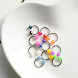 【即納】ネオン サーキュラーバーベル ピアッシング(2Size 10Color) 16G