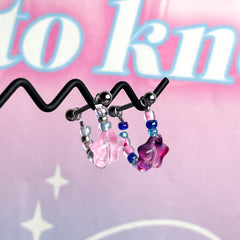 [Surgical] Fluttering Starry Sky Candy Inner Conch Chain 16G (4 Colors) COCO.MADE