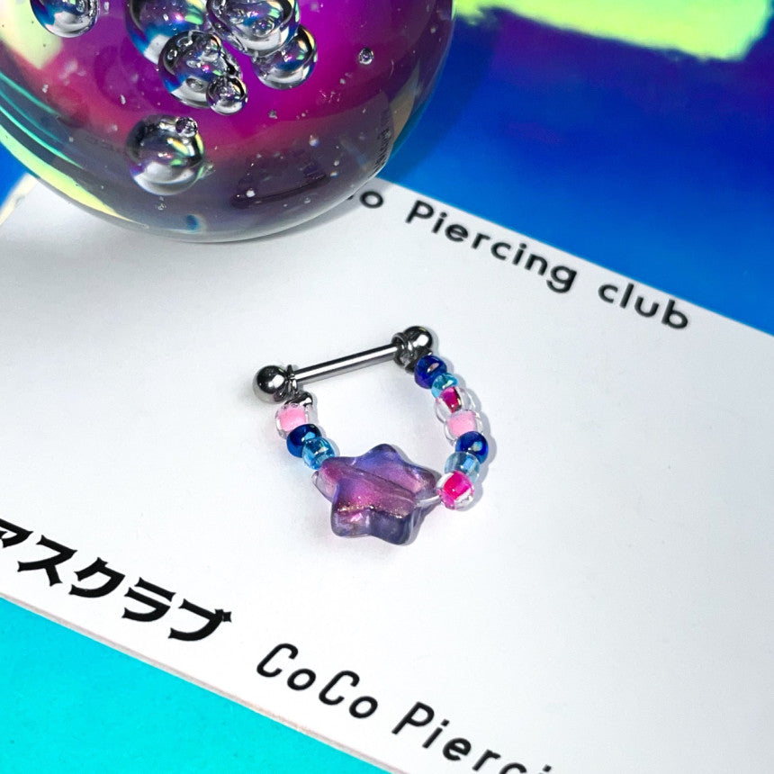 [Surgical] Fluttering Starry Sky Candy Inner Conch Chain 16G (4 Colors) COCO.MADE