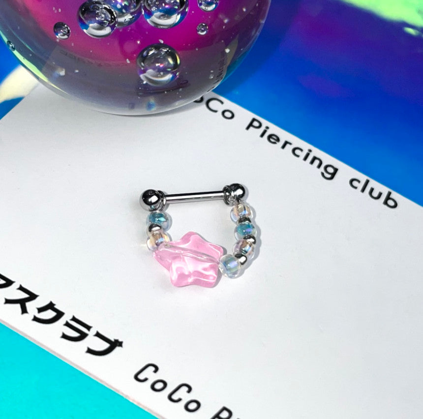 [Surgical] Fluttering Starry Sky Candy Inner Conch Chain 16G (4 Colors) COCO.MADE