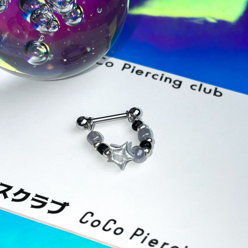 [Surgical] Fluttering Starry Sky Candy Inner Conch Chain 16G (4 Colors) COCO.MADE