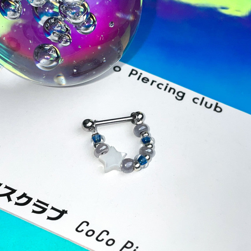 [Surgical] Fluttering Starry Sky Candy Inner Conch Chain 16G (4 Colors) COCO.MADE