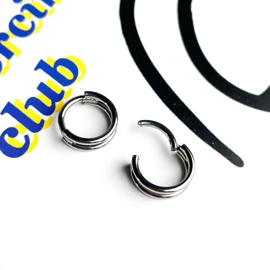Double Line Design Ring Piercing (5Type) Lip Piercing Body Piercing 16G 