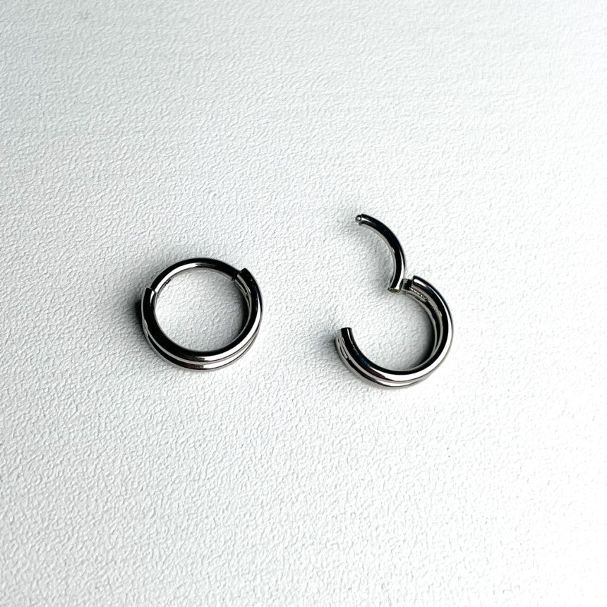Double Line Design Ring Piercing (5Type) Lip Piercing Body Piercing 16G 