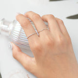 [925 Silver] カット ウェーブ リング