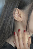 14k oval hinge earrings (1 pair) - 4MiLi (フォーミリ)
