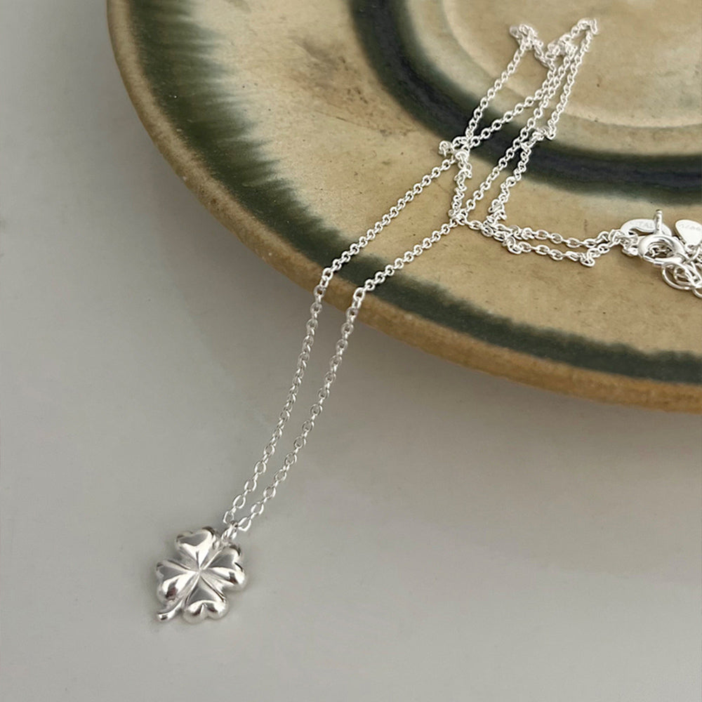 [925 Silver]四葉のクローバー ペンダント ネックレス