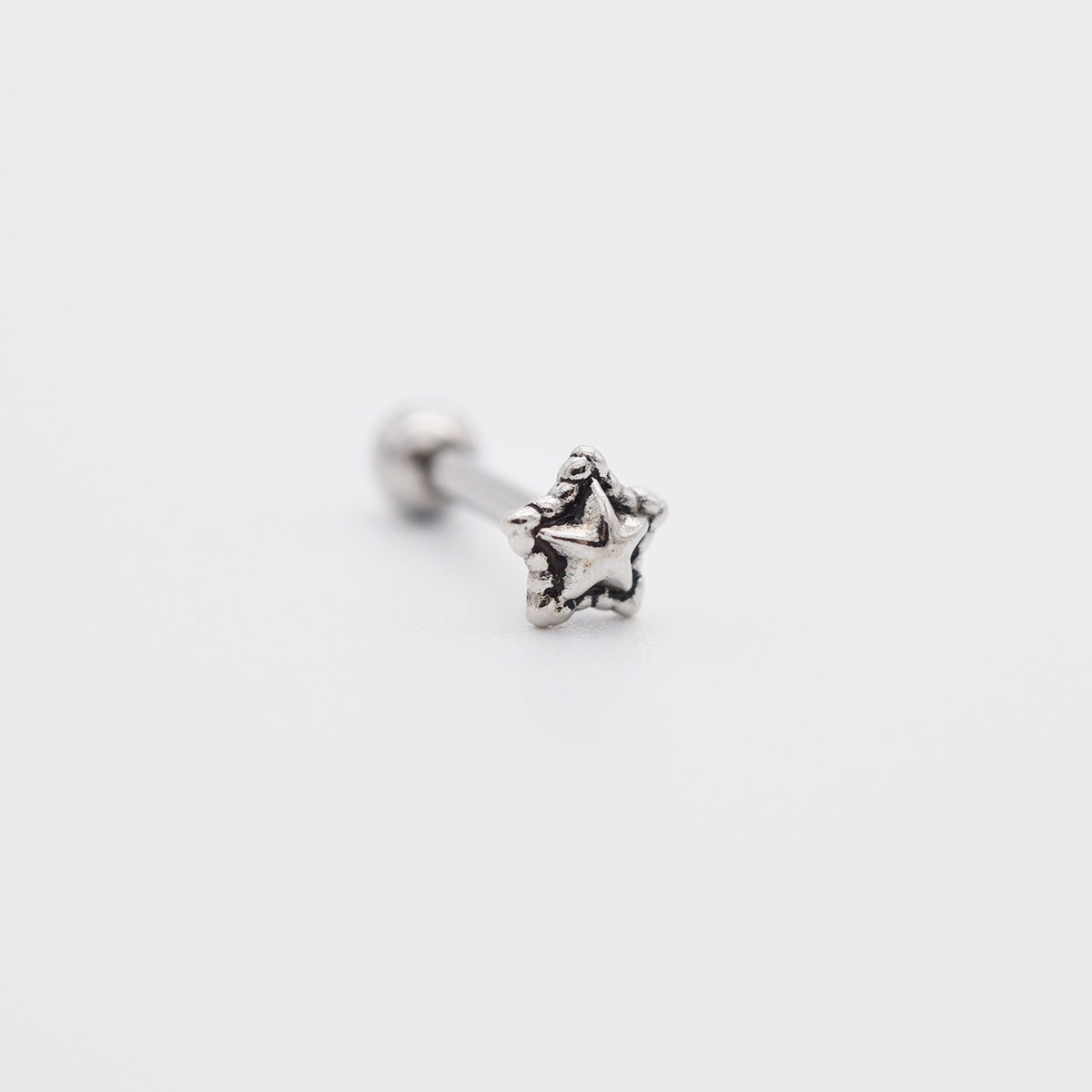 [Set of 5] [Surgical] Antique Star Country 16G Body Piercing Back Piercing Cartilage Piercing 