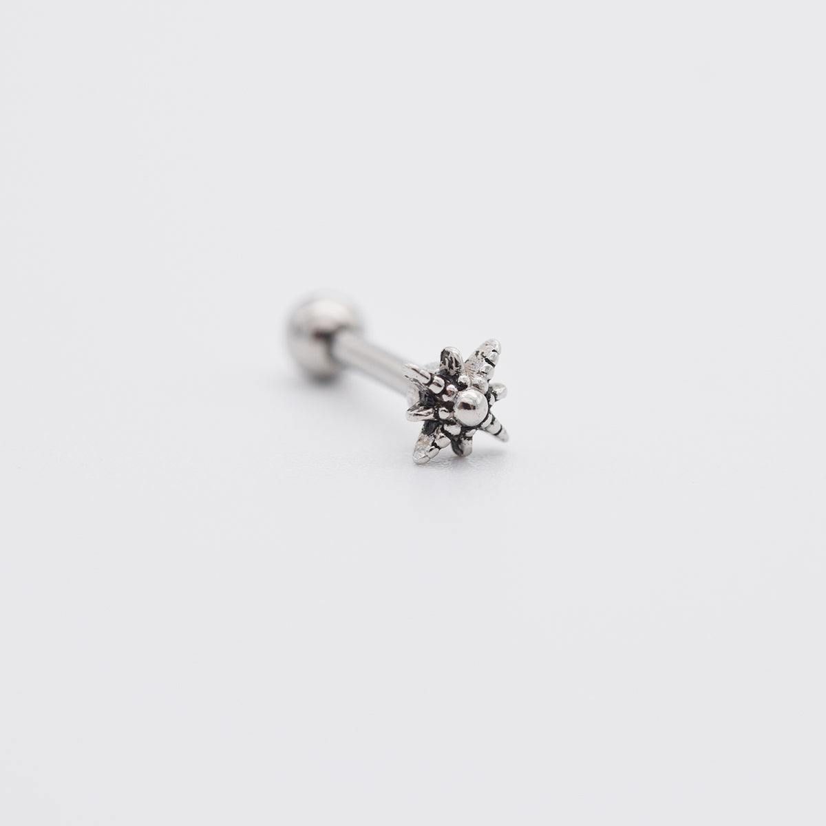 [Set of 5] [Surgical] Antique Star Country 16G Body Piercing Back Piercing Cartilage Piercing 