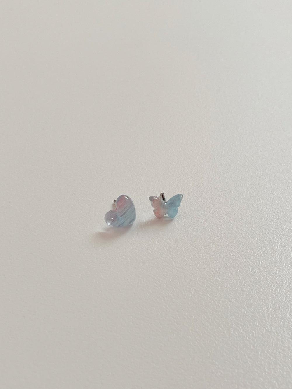 サージカル]グリッター 蝶 ハート 16G (2Type 3Color) 韓国