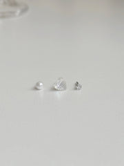 [3set] Shy Pearl Heart 16G Body Piercing Back Piercing Cartilage Piercing 