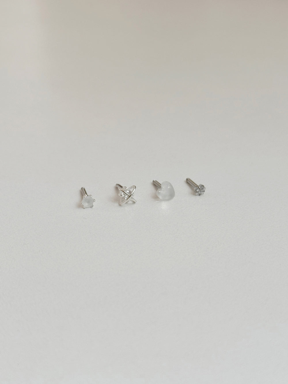 [5set] Heart &amp; Twinkle 16G Body Piercing Antique Unique y2k 