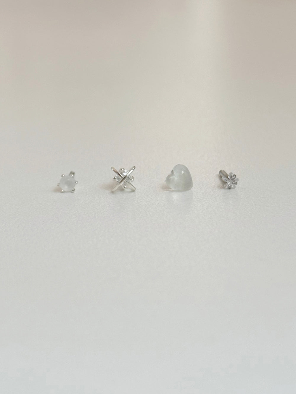 [5set] Heart &amp; Twinkle 16G Body Piercing Antique Unique y2k 