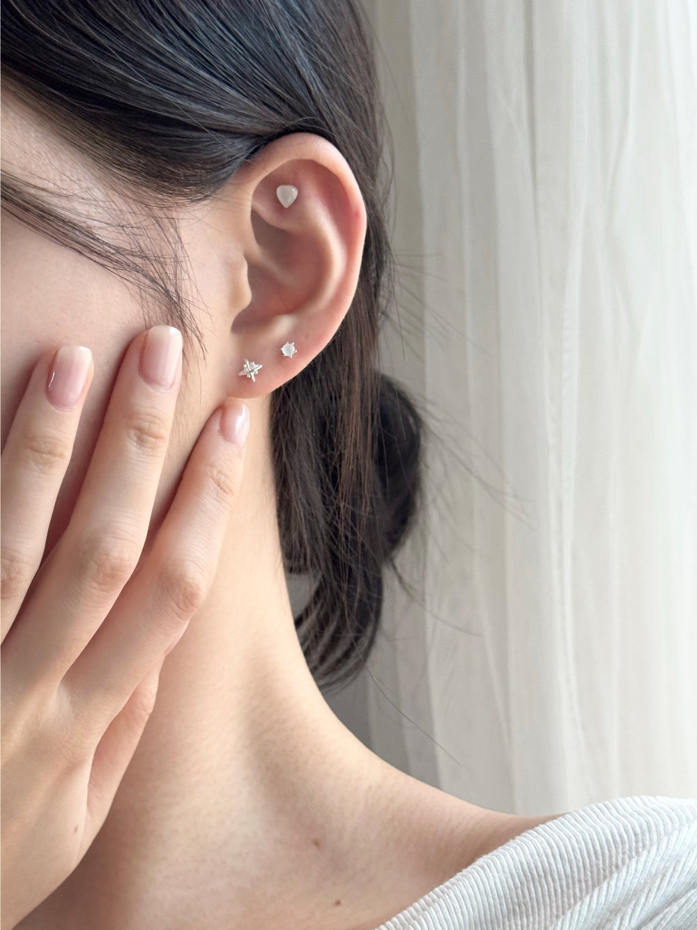 [5set] Heart &amp; Twinkle 16G Body Piercing Antique Unique y2k 