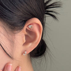 [SET] French ribbon pearl earrings set (2 colors)