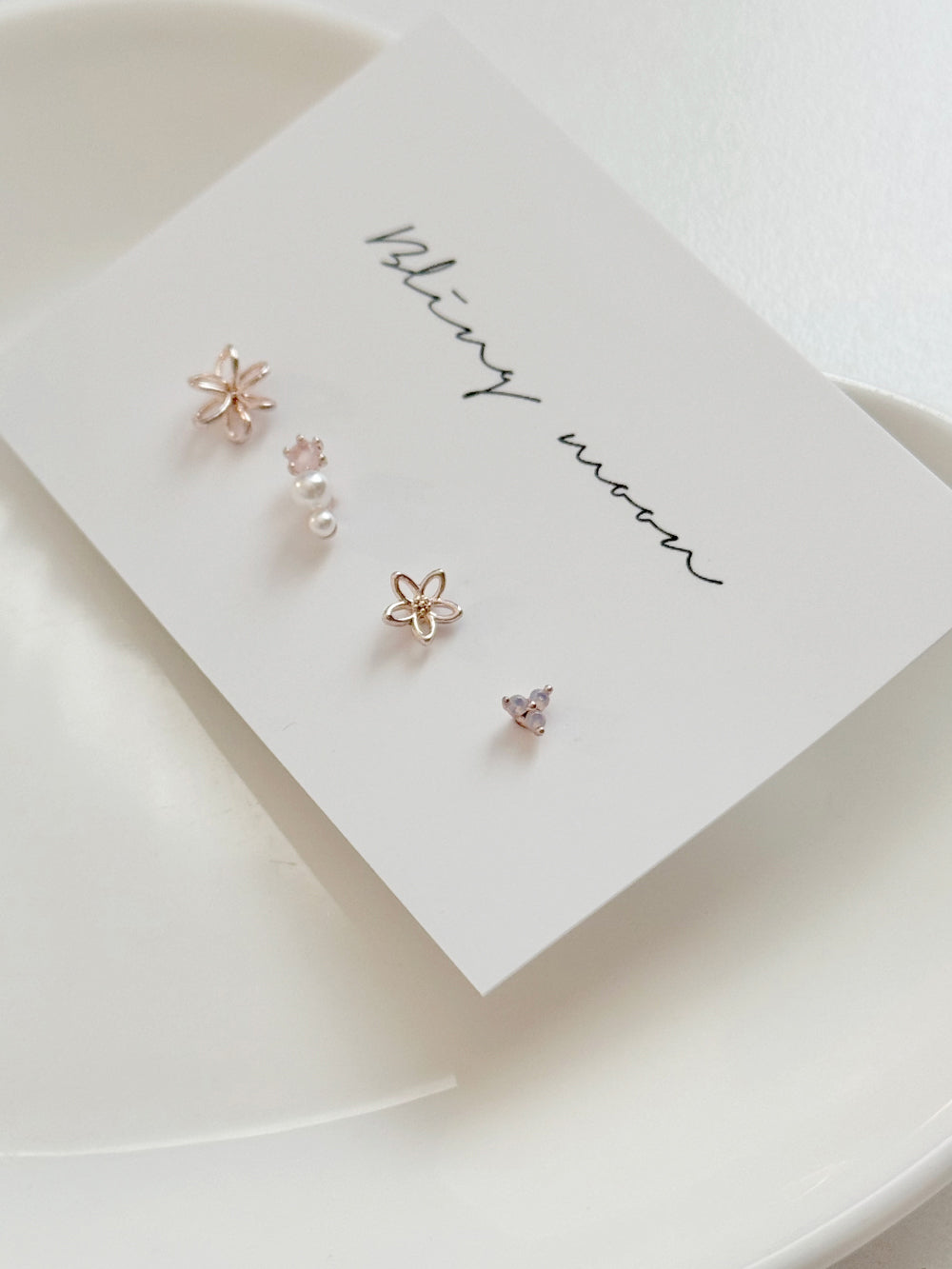 [5set] Heart &amp; Twinkle 16G Body Piercing Antique Unique y2k 