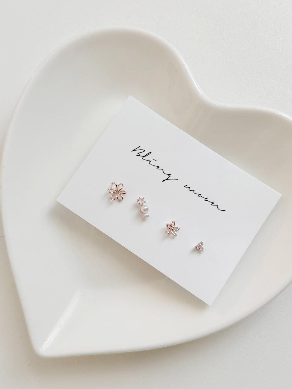 [5set] Heart &amp; Twinkle 16G Body Piercing Antique Unique y2k 