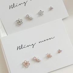 [5set] Heart &amp; Twinkle 16G Body Piercing Antique Unique y2k 