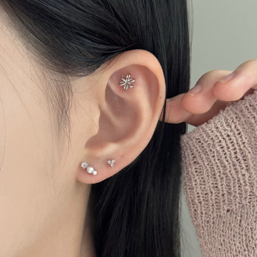 [5set] Heart &amp; Twinkle 16G Body Piercing Antique Unique y2k 