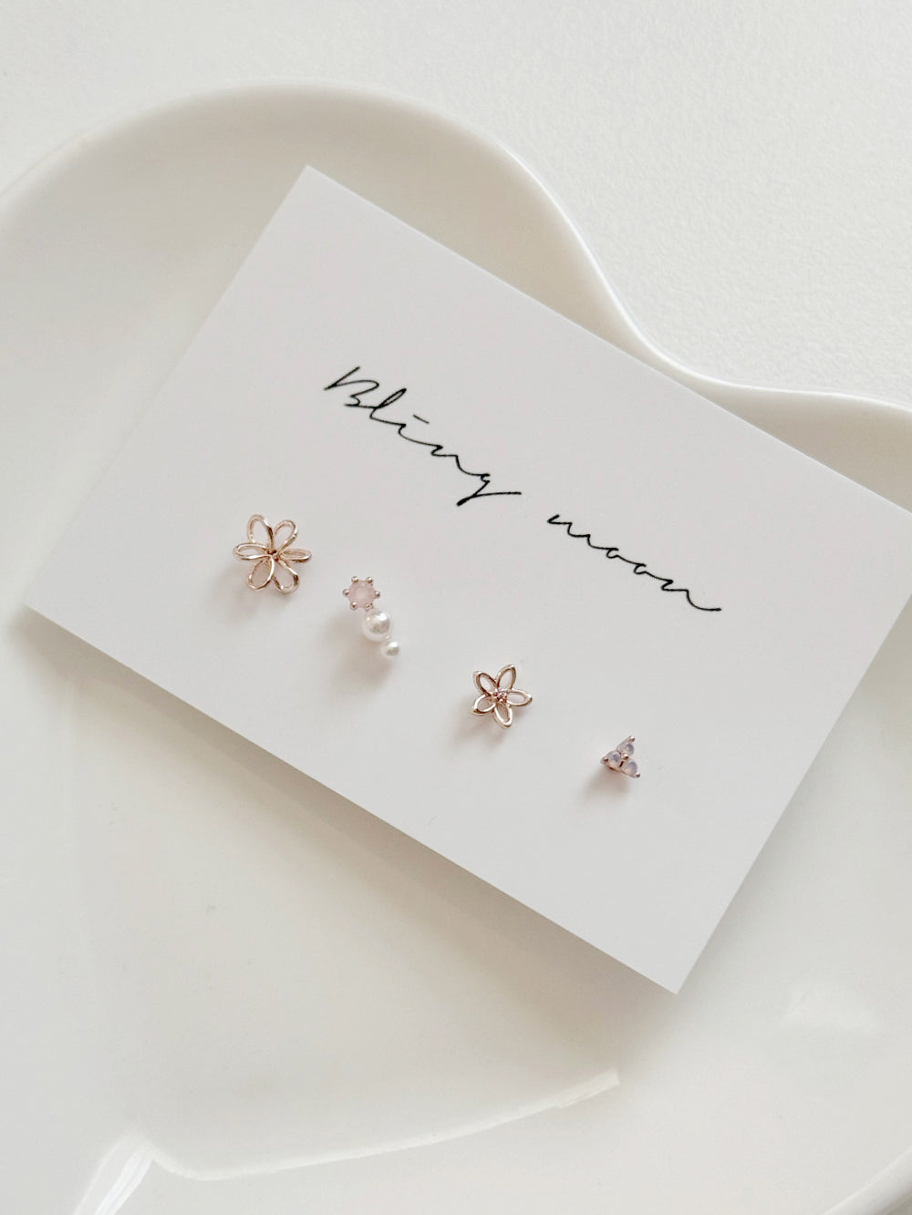 [5set] Heart &amp; Twinkle 16G Body Piercing Antique Unique y2k 