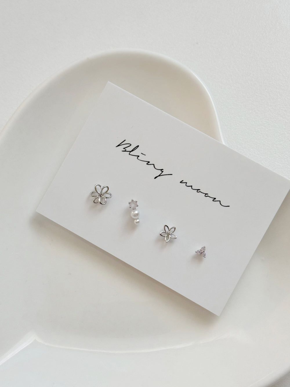 [5set] Heart &amp; Twinkle 16G Body Piercing Antique Unique y2k 