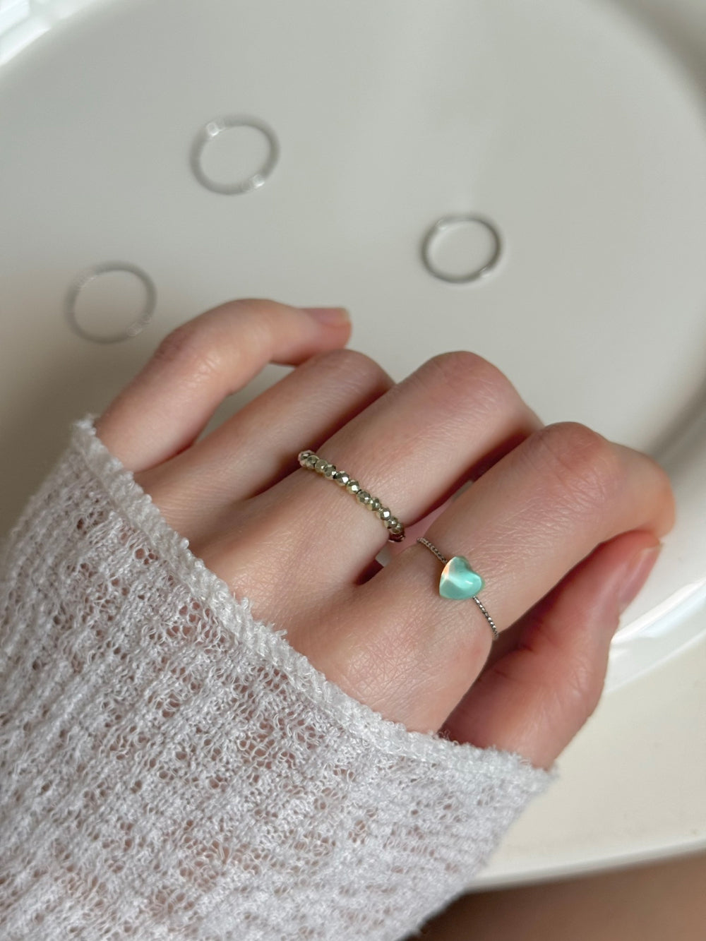 [5set] Heart &amp; Twinkle 16G Body Piercing Antique Unique y2k 