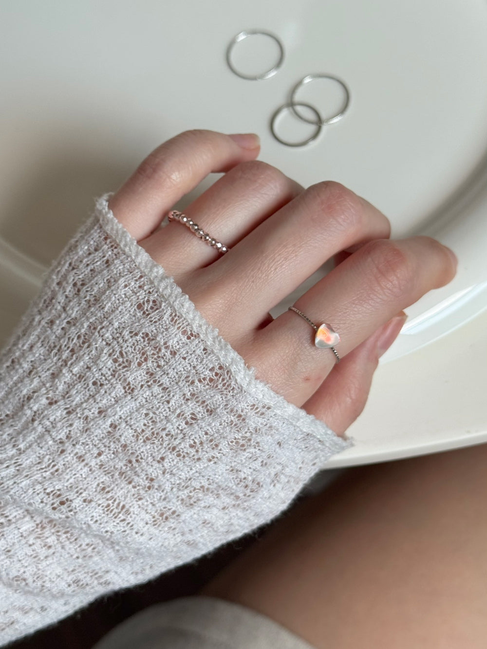 [5set] Heart &amp; Twinkle 16G Body Piercing Antique Unique y2k 