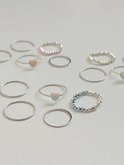 [5set] Heart &amp; Twinkle 16G Body Piercing Antique Unique y2k 