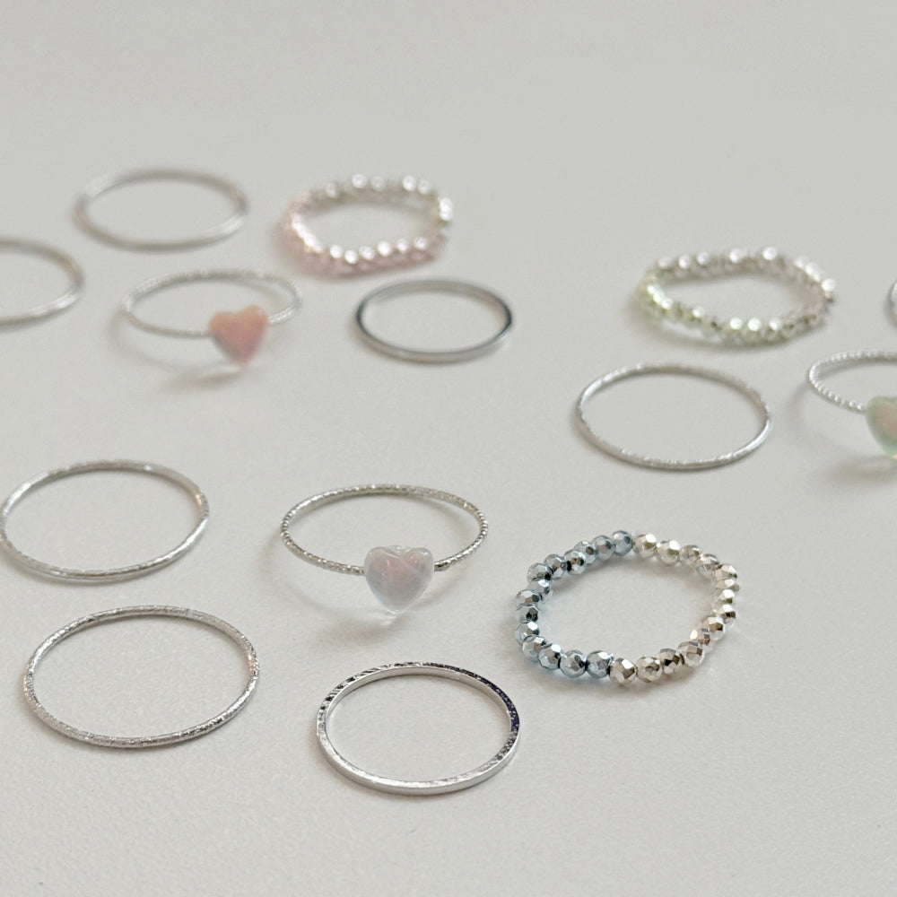 [5set] Heart &amp; Twinkle 16G Body Piercing Antique Unique y2k 
