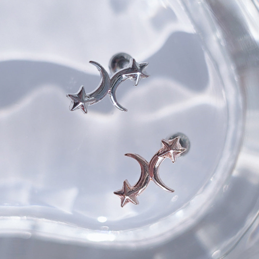 [Surgical] Twinkle Shining Round Circle (2 Colors) 16G 