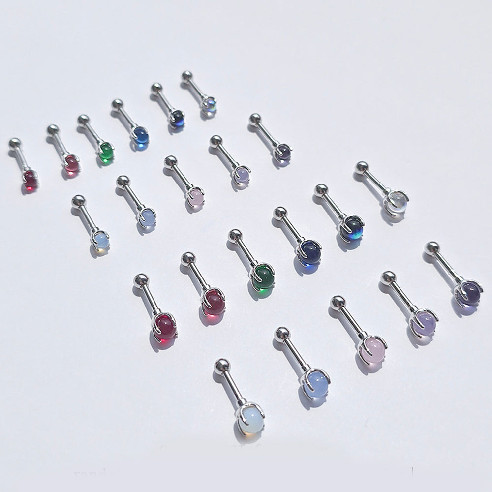 [サージカル]カラーボール バーベル ピアス (2Size 11Color) 16G 金属アレルギー対応