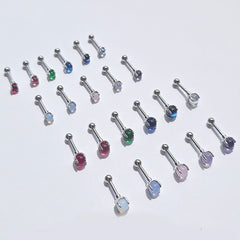 [サージカル]カラーボール バーベル ピアス (2Size 11Color) 16G 金属アレルギー対応