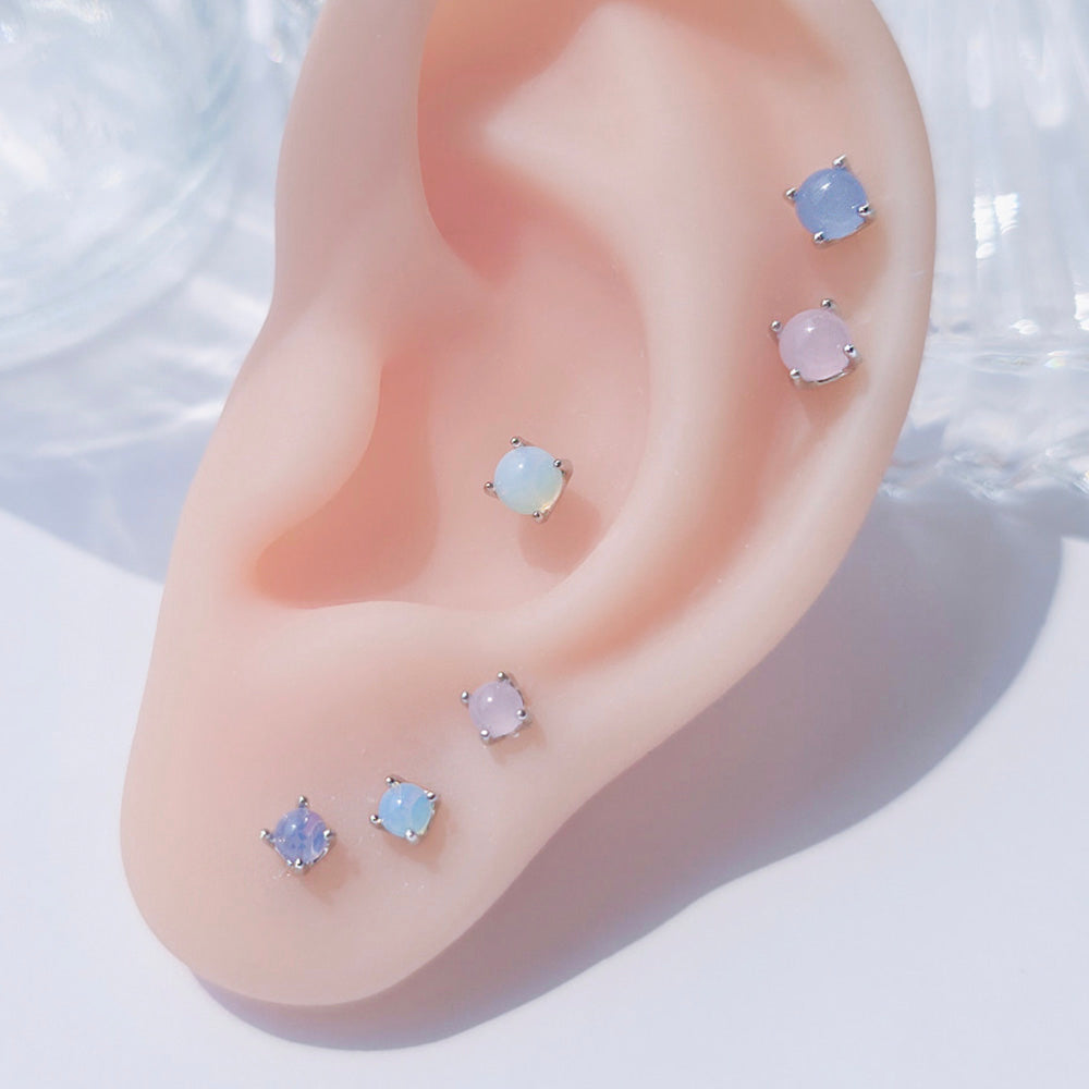 [サージカル]カラーボール バーベル ピアス (2Size 11Color) 16G 金属アレルギー対応