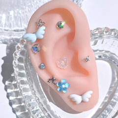 [Surgical] Twinkle Shining Round Circle (2 สี) 16G 