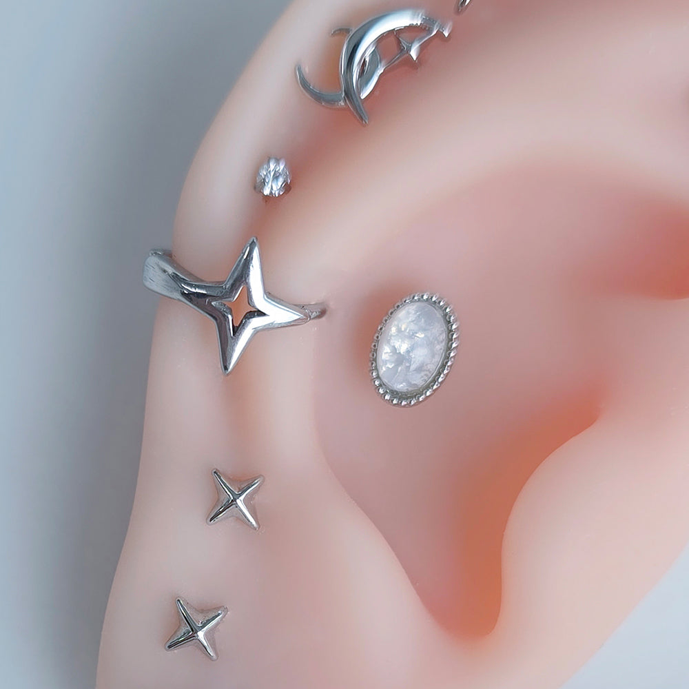 [Surgical] Twinkle Shining Round Circle (2 Colors) 16G 