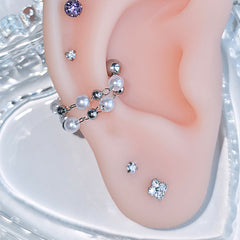 [Surgical] Twinkle Shining Round Circle (2 สี) 16G 
