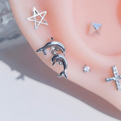 [Surgical] Twinkle Shining Round Circle (2 Colors) 16G 