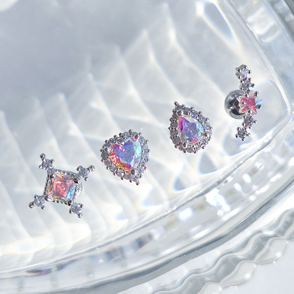 [Surgical] Twinkle Shining Round Circle (2 Colors) 16G 
