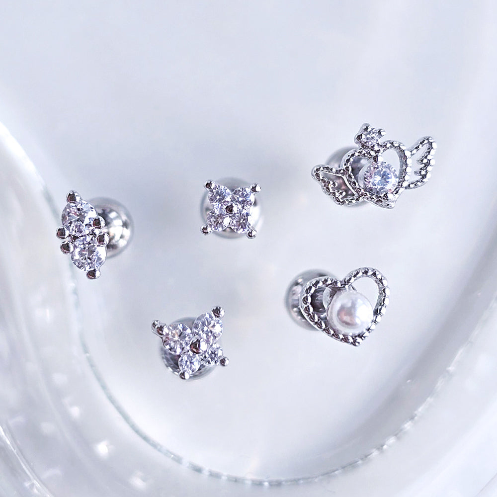 [Surgical] Twinkle Shining Round Circle (2 สี) 16G 