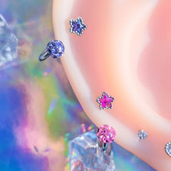 [Surgical] Twinkle Shining Round Circle (2 Colors) 16G 