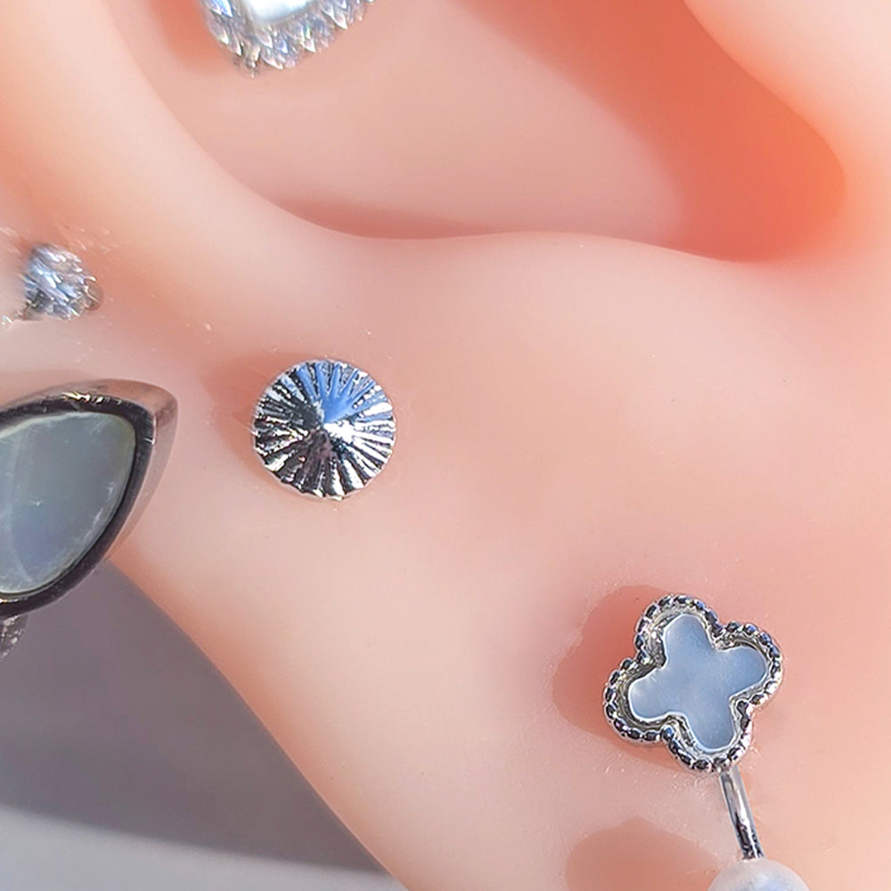 [Surgical] Twinkle Shining Round Circle (2 สี) 16G 