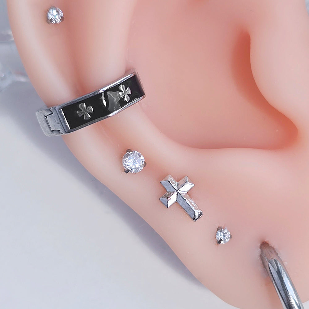 [Surgical] Twinkle Shining Round Circle (2 Colors) 16G 