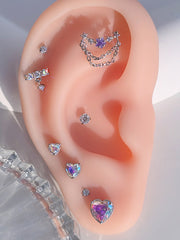 [サージカル]スターガーランド ダブルチェーン ボディピアス (2Color) 16G